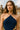 Handcrafted With Premium Polyester Yarn Navy Blue Crochet Halter Neck Crop Top