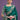 Attractive Satin Silk Party Style Two Tone Saree In Teal Color