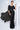 Entrancing Satin Silk Fabric Ready To Wear Saree In Black Color