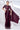 Excellent Crepe Fabric Wine Color Ready To Wear Saree