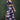 Exclusive Blue Crepe Floral Printed Top With Matching Skirt