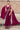 Maroon Two Tone Satin Silk Hand Work Ready to wear saree