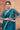 Teal Color Crepe Satin Silk Hand Work Ready to wear saree
