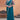 Teal Color Crepe Satin Silk Hand Work Ready to wear saree