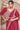 Pink Two Tone Satin Silk Hand Work Ready to wear saree