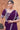 Purple Crepe Satin Silk Hand Work Ready to wear saree