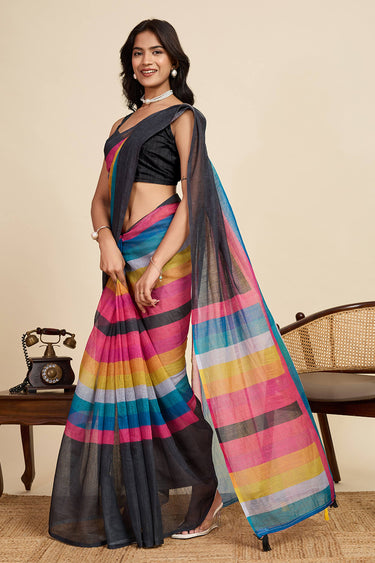 Multi Color Daily Wear Digital Printed Saree