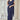 Navy Blue Color Pre-Stitched Ruffle Saree In Lycra