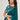 Teal Color Crepe Satin Silk Fabric Stunning Saree