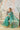 Creative Border Work On Saree In Sea Green Color Organza Fabric