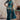 Embroidered Border Work Satin Teal Function Wear Readymade Saree