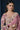 Dusty Pink Crepe Satin Silk Sequins Moti Work Saree With Unstitched Blouse