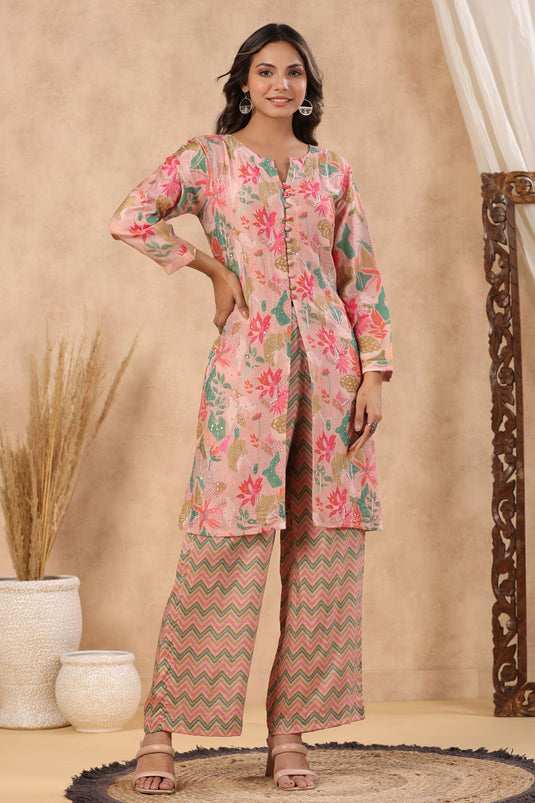 Exclusive Aster Printed Muslin Co Ord Set