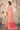 Peach Color Border Work Linen Fabric Saree