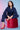 Exclusive Rayon Viscose Fabric Party Wear Designer Readymade Co-Ord Set In Navy Blue Color