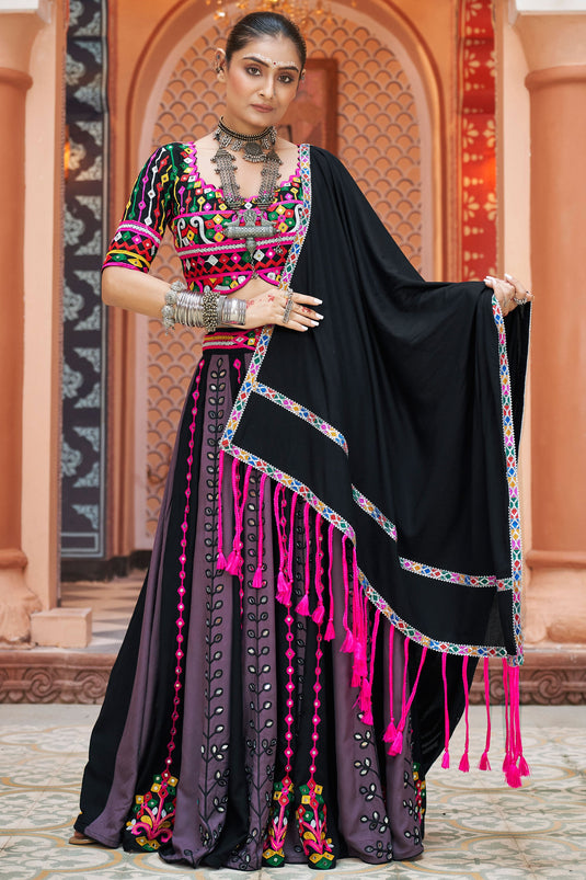 Trendy Festive Style Rayon Fabric Multi Color Readymade Lehenga Choli