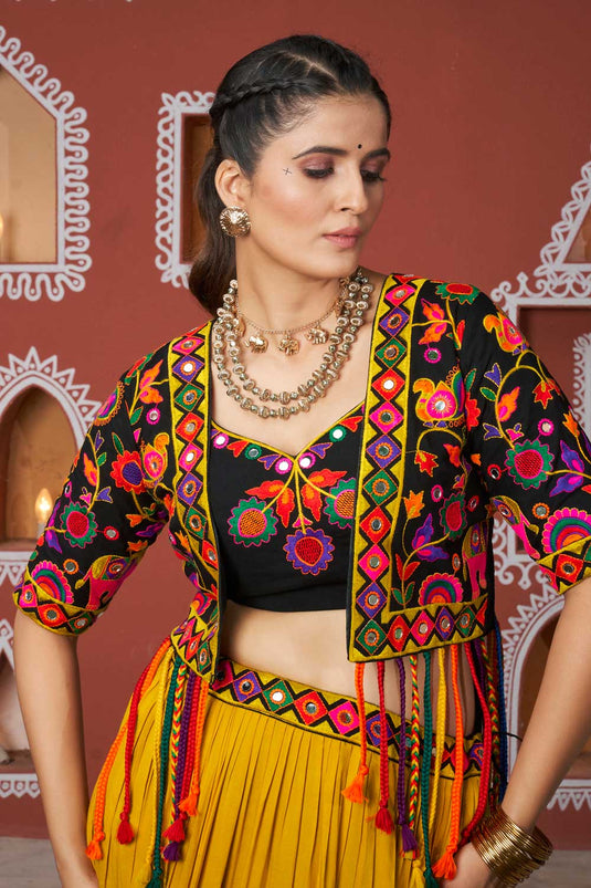 Awesome Readymade Lehenga Choli With Jacket In Multi Color