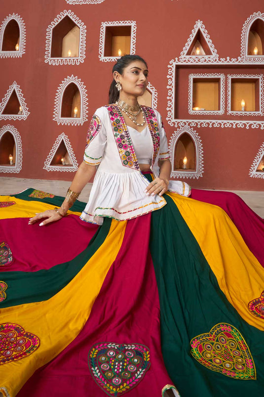 Multi Color Fantastic Readymade Lehenga Choli With Jacket