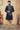 Silk Fabric Navy Blue Color Festive Wear Trendy Readymade Men Indo Western