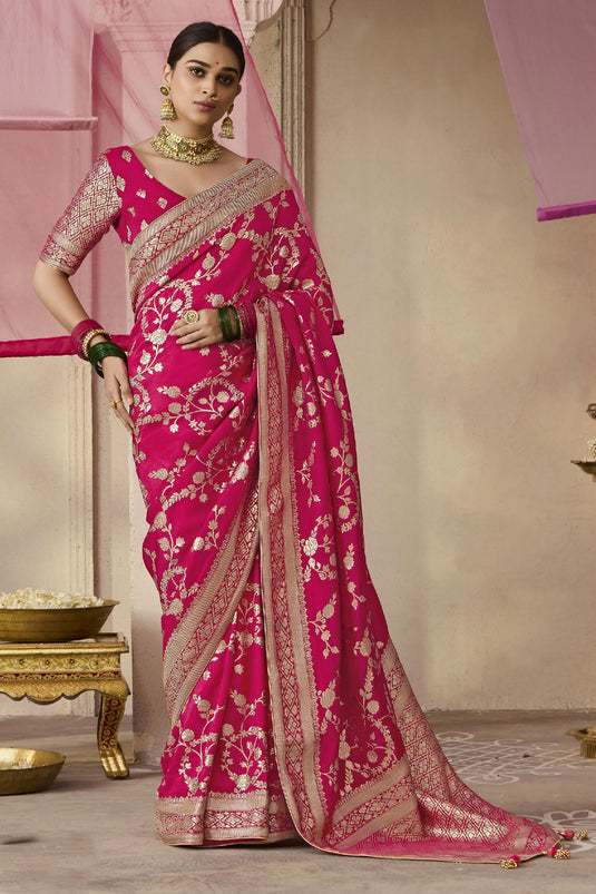 Radiant Rani Silk Wedding Saree