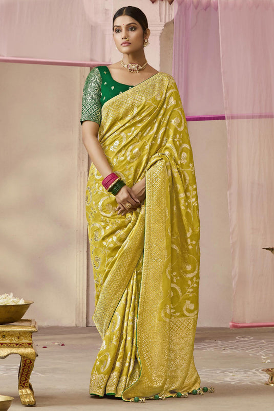 Classic Golden Weave Silk Saree