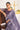 Trendy Silk Fabric Lavender Color Saree With Embroidered Work