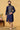 Navy Blue Color Engaging Dhupion Fabric Festive Wear Readymade Kurta Pyjama For Men