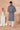 Georgette Sequins Embroidery Grey Magnificent Readymade Men Kurta Pyjama For Sangeet Wear