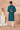 Festive Wear Sequins Embroidery Readymade Kurta Pyjama For Men In Teal Georgette Fabric