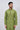 Cotton Fabric Printed Green Festive Wear Readymade Kurta Pyjama For Men