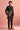 Satin Wedding Wear Black Trendy Readymade Indo Western Suit For Men