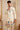 Mens Designer Beige Kurta With Multicolor Embroidered Border
