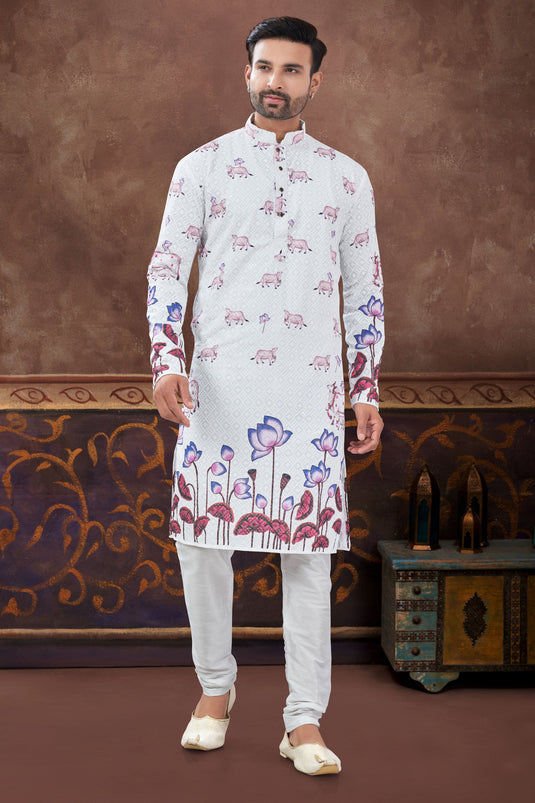 Rayon Intricate Design Pattern Kurta Pyjama