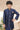 Jacquard Fabric Navy Blue Festive Wear Readymade Indo Western For Boys