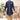 Jacquard Fabric Navy Blue Festive Wear Readymade Indo Western For Boys
