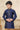 Navy Blue Sangeet Wear Jacquard Fabric Readymade Kurta Pyjama For Boys