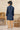 Navy Blue Jacquard Readymade Kurta Pyjama For Boys