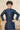 Navy Blue Jacquard Readymade Kurta Pyjama For Boys