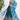 Teal Georgette Wedding Wear 3 Piece Lehenga Choli With Sequins Work
