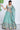 Sequins Work On Turquoise Blue Chiffon Silk 3 Piece Lehenga With Beautiful Blouse