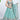 Sequins Work On Turquoise Blue Chiffon Silk 3 Piece Lehenga With Beautiful Blouse