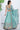 Sequins Work On Turquoise Blue Chiffon Silk 3 Piece Lehenga With Beautiful Blouse