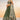 Chiffon Fabric Occasion Wear Sequins Work Lehenga In Green With Blouse