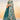 Sequins Work Teal Chiffon Sangeet Wear Lehenga With Artistic Blouse