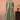 Designer Sea Green Tissue Indo Western Crop Top Set With Palazzo And Jacket