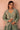Designer Sea Green Tissue Indo Western Crop Top Set With Palazzo And Jacket