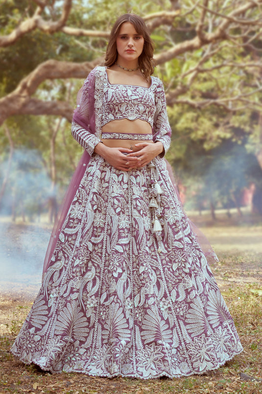 Enchanted Lavender Designer Lehenga Choli