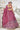 Flaming Burgundy Pure Tissue Heavy Embroidered Wedding Lehenga Choli