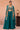 Chic Teal Organza Embroidered Indo Western Crop Top Palazzo Set With Flared Cape Design