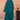 Chic Teal Organza Embroidered Indo Western Crop Top Palazzo Set With Flared Cape Design